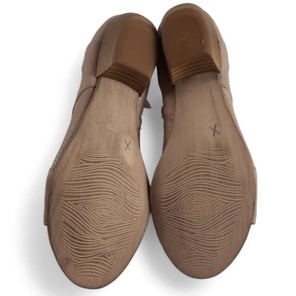 MIZ MOOZ Clermont Peep Toe Leather Heeled Booties Laser Cut Sandals Heels 7.5 - Picture 14 of 14